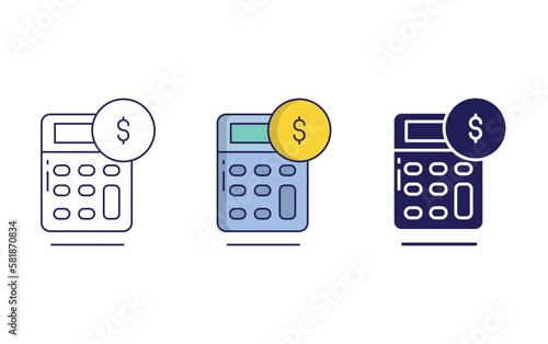 Calculate vector icon