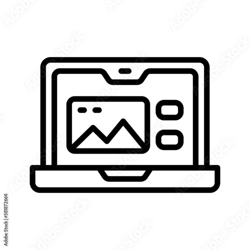 laptop icon for your website, mobile, presentation, and logo design. © Yaprativa