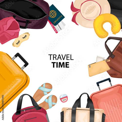 Travel Time Cartoon Frame