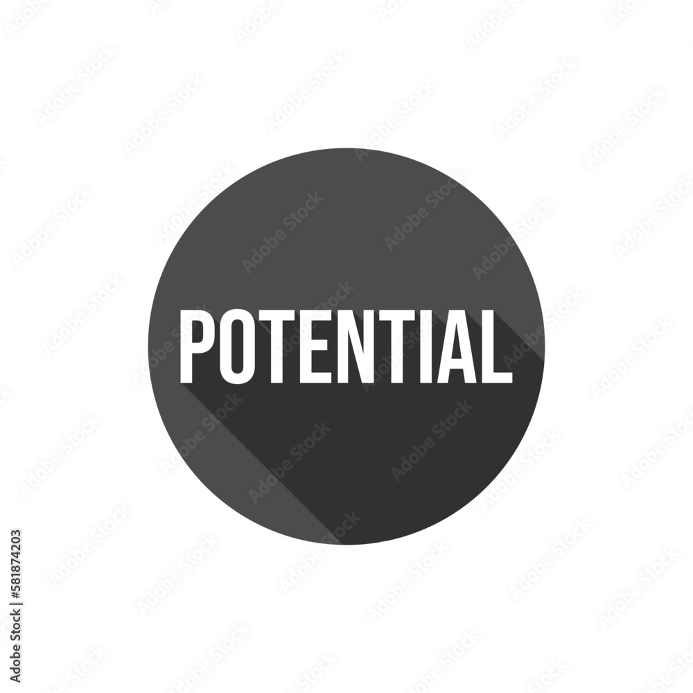 Potential Success Company Icon Label Design Vector Potential Success Company Icon Label Design Vector