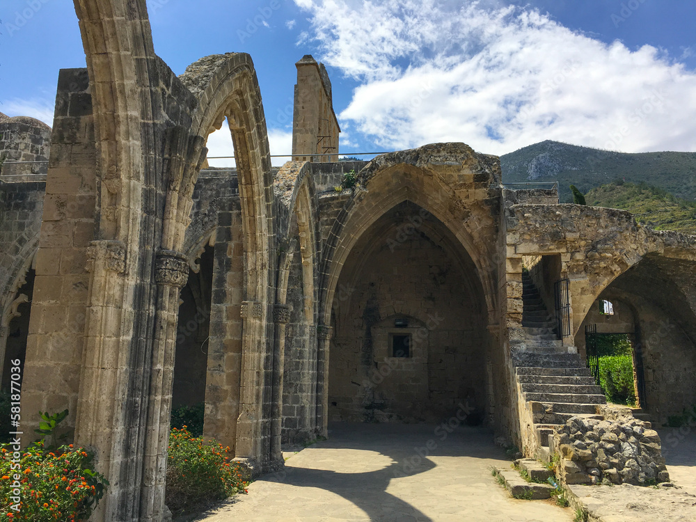 Bellapais Abbey near Kyrenia, Northern Cyprus. Bellapaias monastery