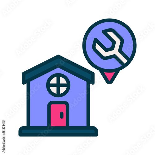home repair icon for your website, mobile, presentation, and logo design.