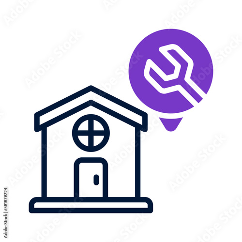 home repair icon for your website, mobile, presentation, and logo design.