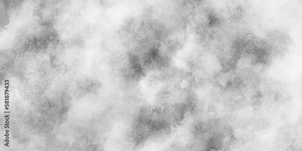 Beautiful blurry abstract black and white texture background with smoke, Abstract grunge white or grey watercolor painting background, Concrete old and grainy wall white color grunge texture.	