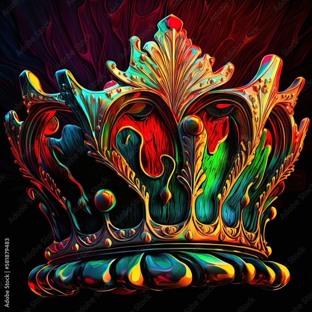 king crown illustration, generative ai king crown illustration, generative ai