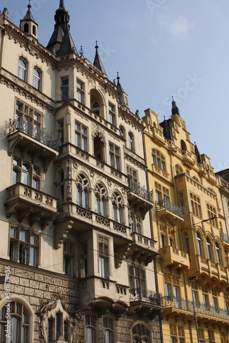 facade of the building, Prague
