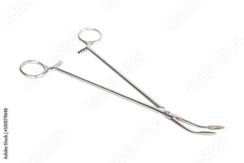 medical clamp, surgical clamp isolated from the lantern