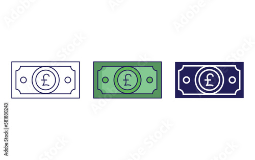 Pound vector icon