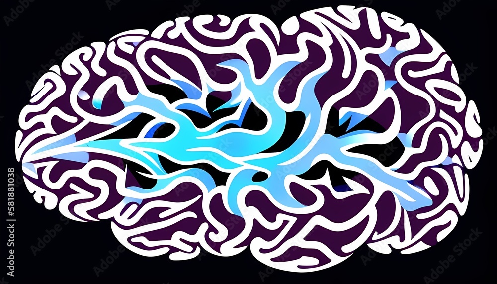 Obraz premium neural network of brain