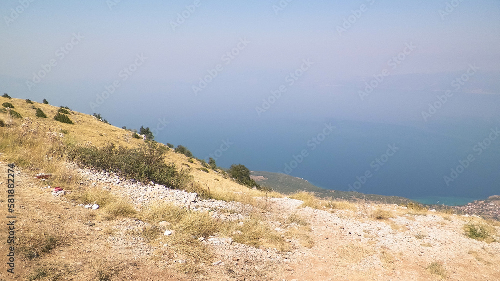 View form top of mountains in Galicica National Park, Macedonia. View form top of mountains in Galicica National Park, Macedonia.