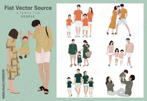 Family Month Family Travel and Family Events People Silhouette Plane Vector Source