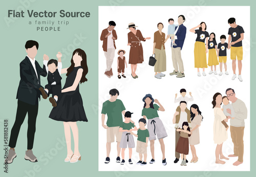 Family Month Family Travel and Family Events People Silhouette Plane Vector Source