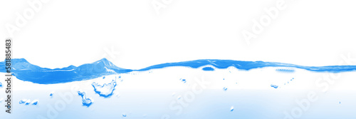 water splashes and waves on white background,3d rendering
