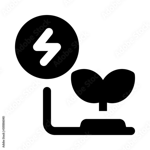 bioenergy icon for your website, mobile, presentation, and logo design.