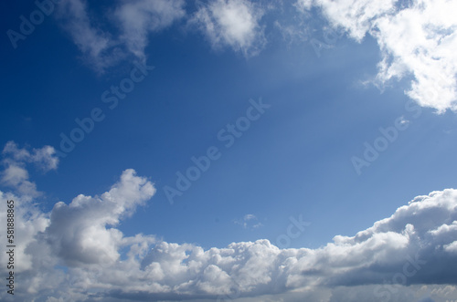 Clouds against the blue sky. Desktop wallpapers