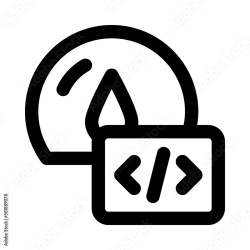 speed test icon for your website, mobile, presentation, and logo design.
