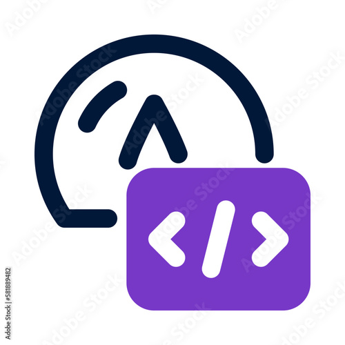 speed test icon for your website, mobile, presentation, and logo design.