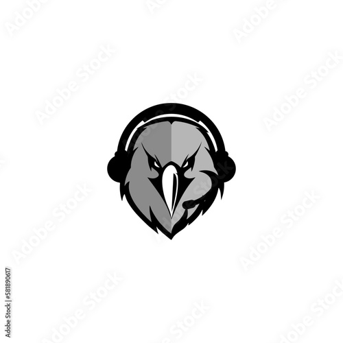 EAGLE HEADPHONE LOGO DESIGN