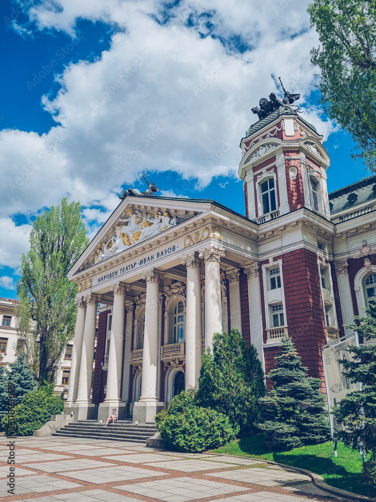 Ivan Vazov National Theatre in the capital of Bulgaria - Sofia