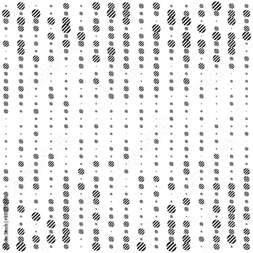 Circles line, halftone random pattern background. Vector illustration. © Sudakarn