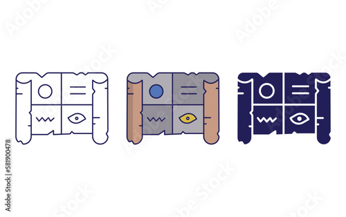 Papyrus vector icon