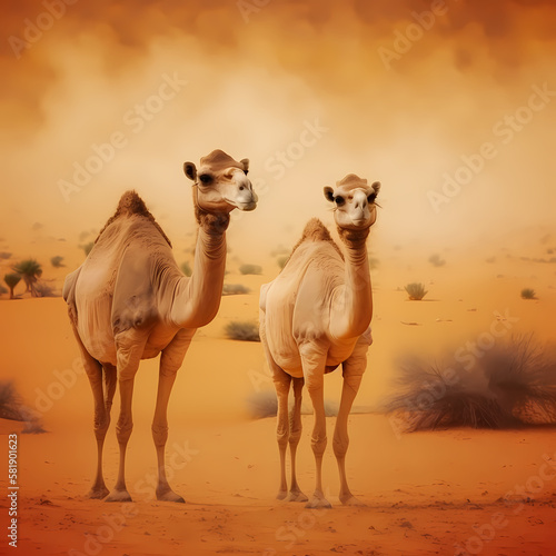 Camel Habitats. Generative AI