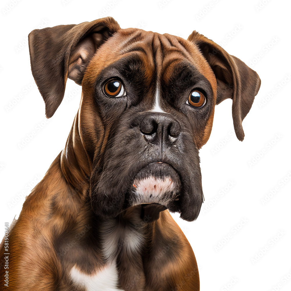 boxer dog transparent background generative ai boxer dog transparent background generative ai