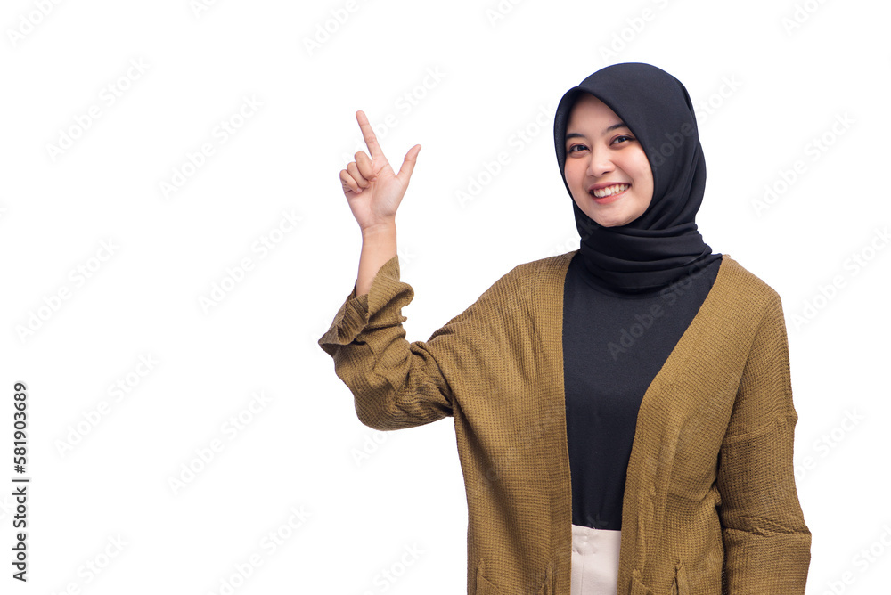 Young Asian Hijab Woman Isolated Young Asian Hijab Woman Isolated
