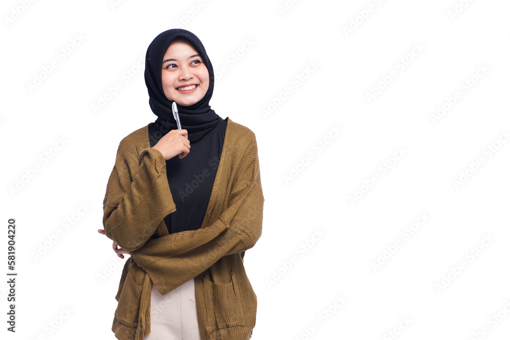 Young Asian Hijab Woman Isolated Young Asian Hijab Woman Isolated