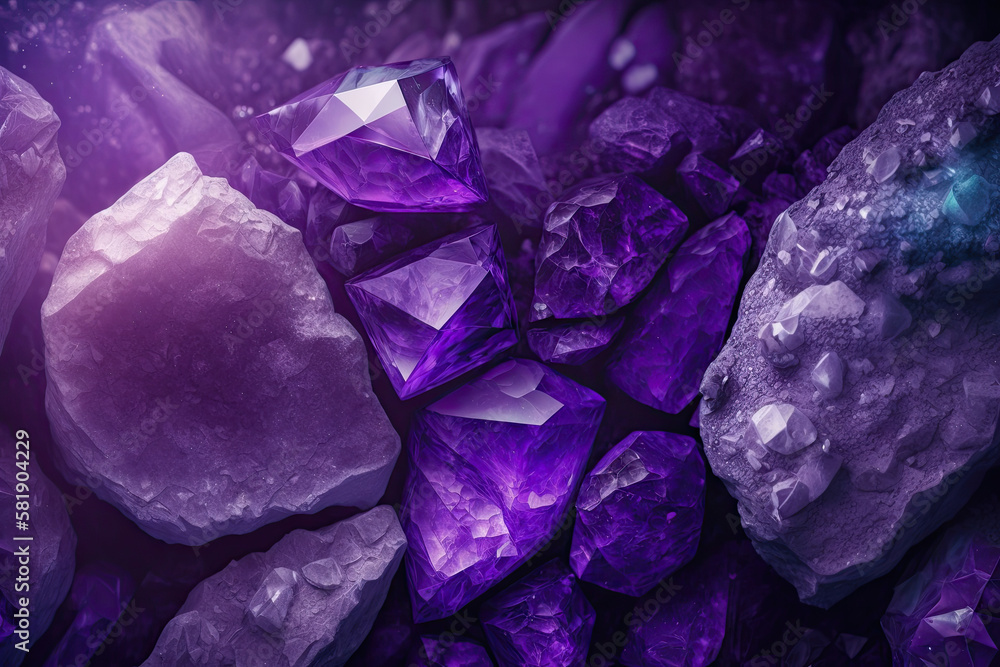 Amethyst Violet Gemstone Background Gemstones Textures Backdrop