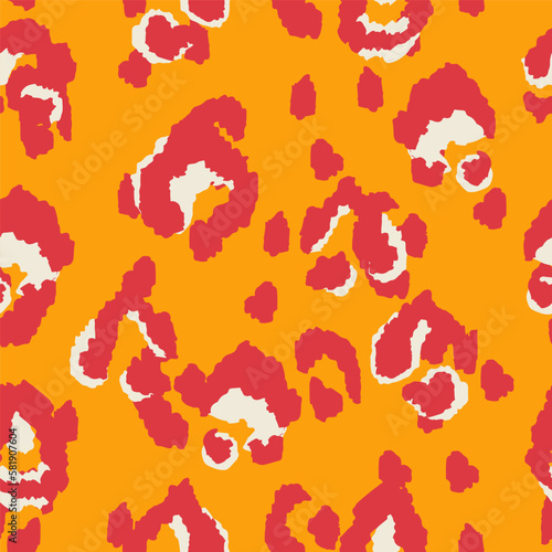 Animal Creative Vector Seamless Pattern. Drawn