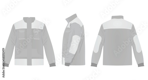 Repairman uniform jacket. vector illustration
