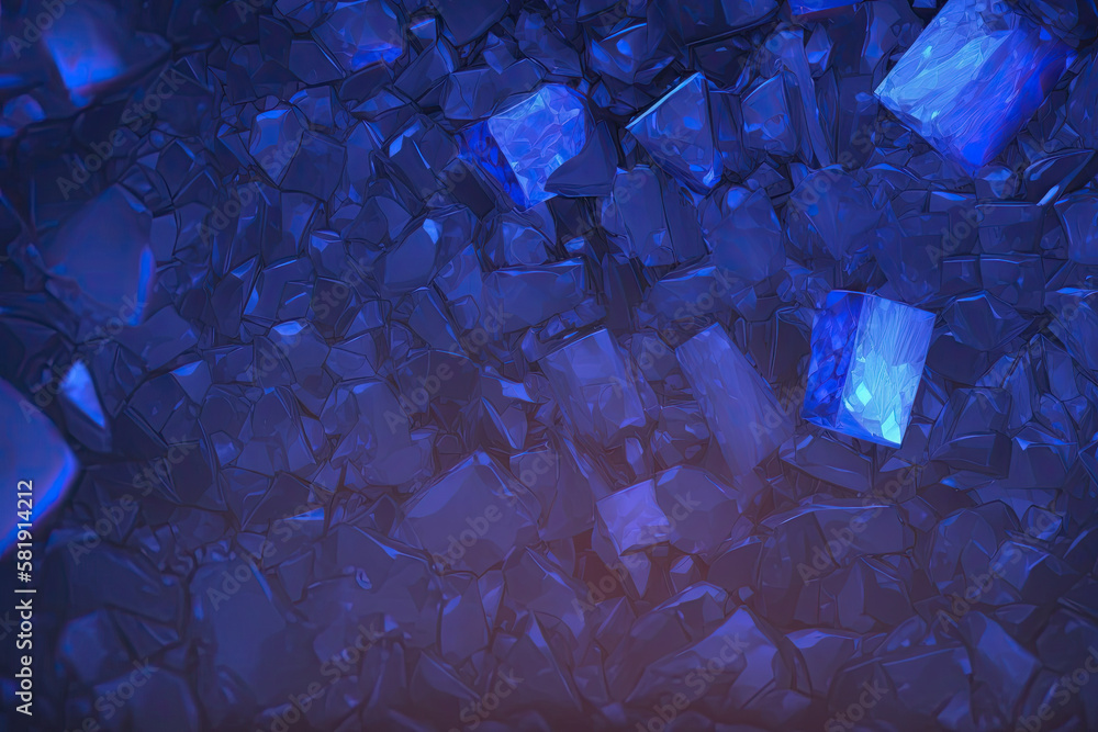 Sapphire Blue Gemstone Background - Gemstones Textures Backdrop Series