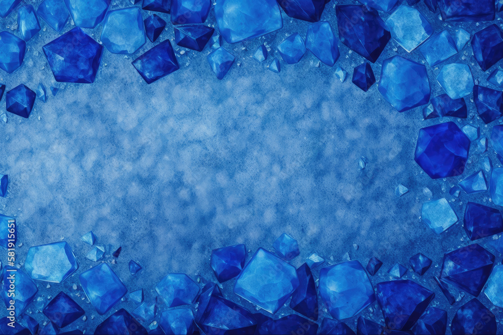 Sapphire Blue Gemstone Background - Gemstones Textures Backdrop Series