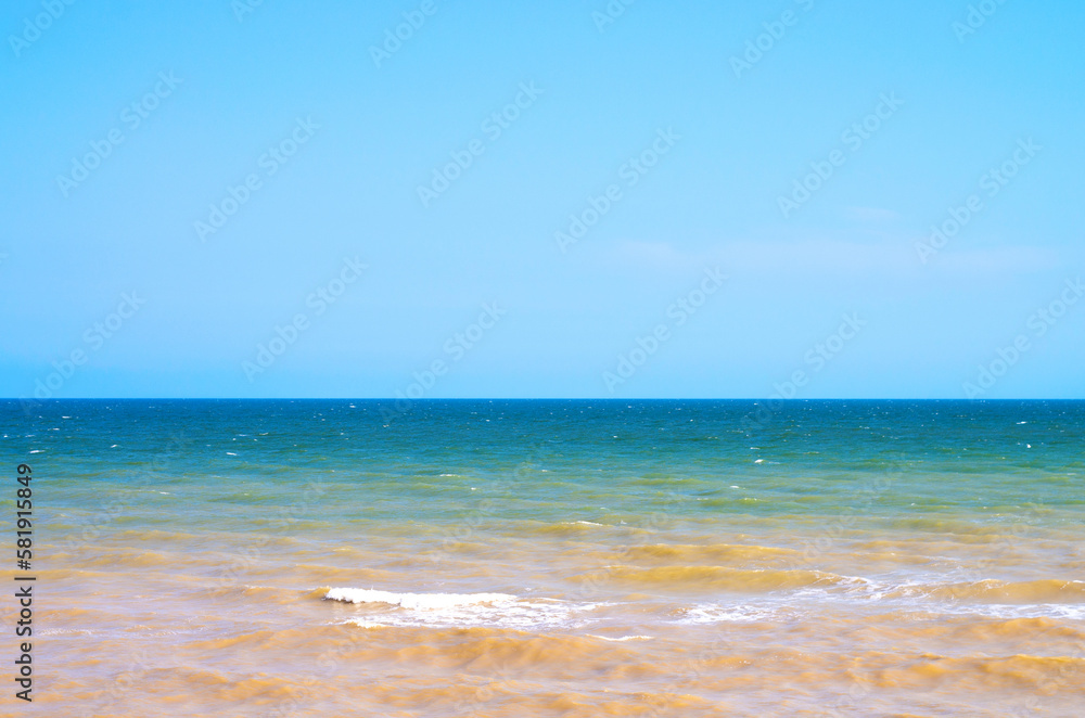 surf of the sea beach, beautiful seascape