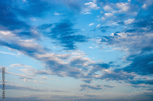 sky background with cirrus clouds