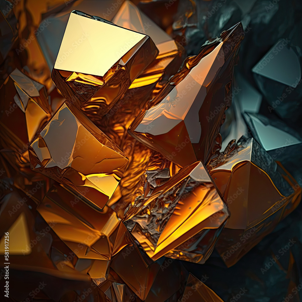 Topaz Yellow Gemstone Background - Gemstones Textures Backdrop Series