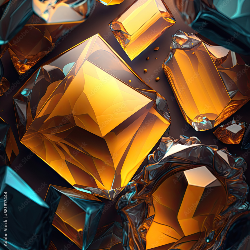 Topaz Yellow Gemstone Background - Gemstones Textures Backdrop Series