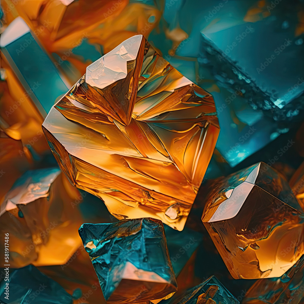 Topaz Yellow Gemstone Background - Gemstones Textures Backdrop Series