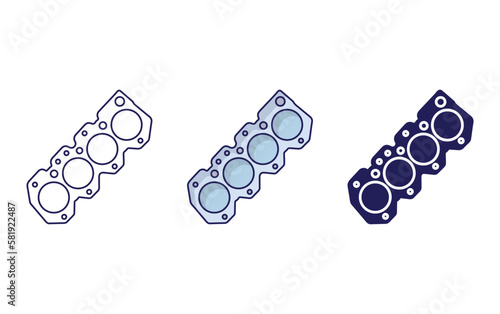 Gasket vector icon
