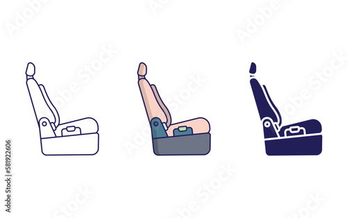 Car Seat vector icon