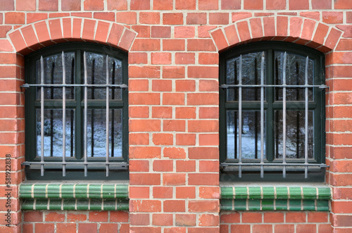 View of brick building with...