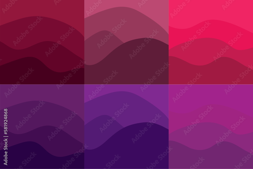 Vector digital wallpaper set for online game, poster collection ready to print Vector digital wallpaper set for online game, poster collection ready to print