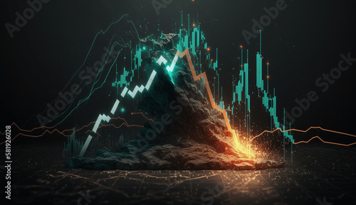 Market crash volatility ai generated