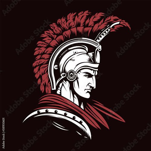 Roman centurion vector illustration