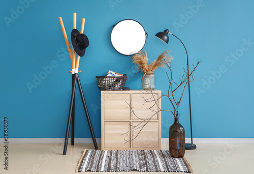 Modern home entryway interi...