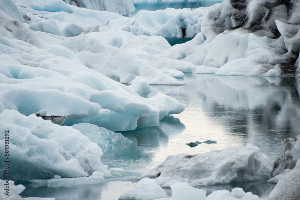 Close up of iceberg at Jokulsarlon glacier
