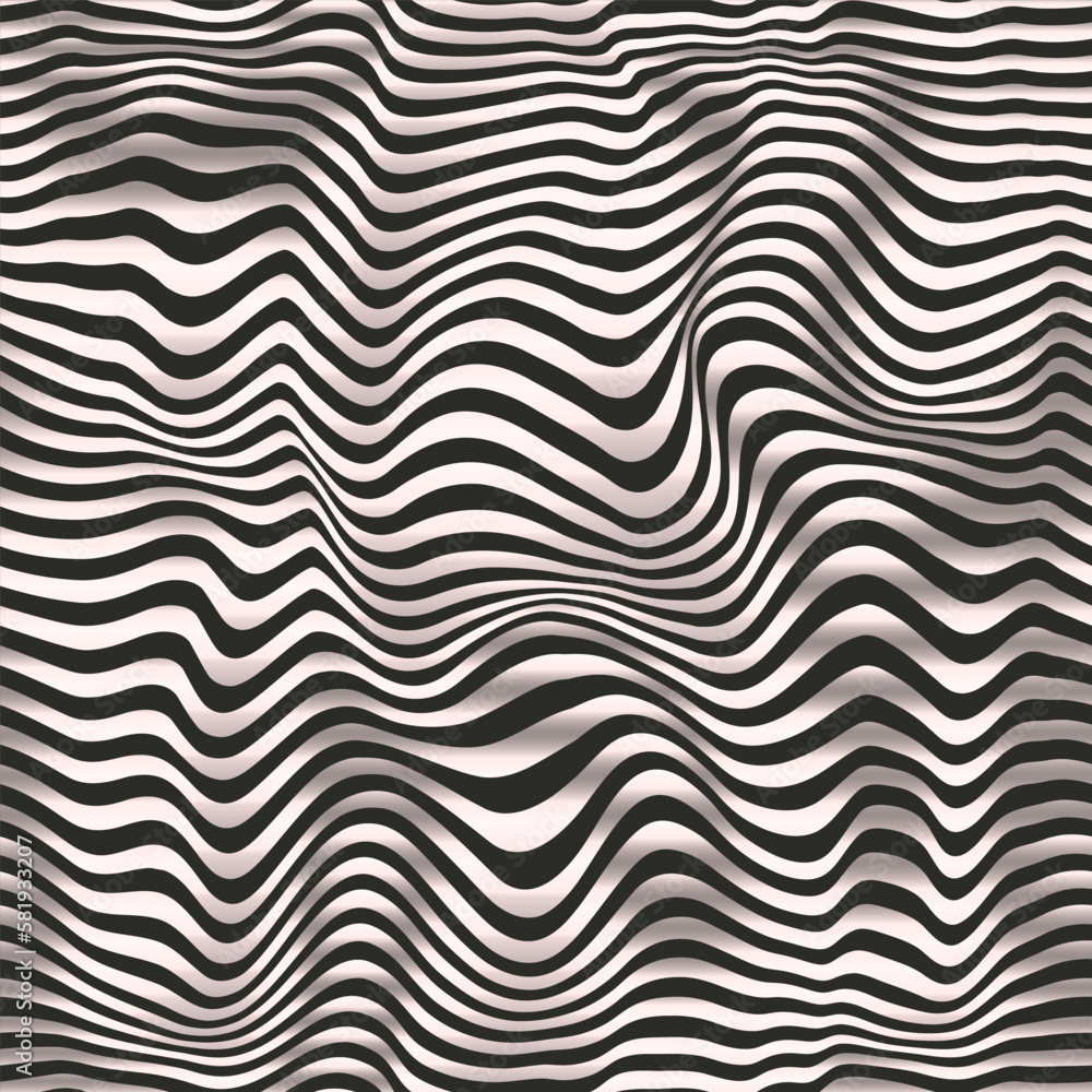 Black and white wavy lines. Seamless pattern Black and white wavy lines. Seamless pattern