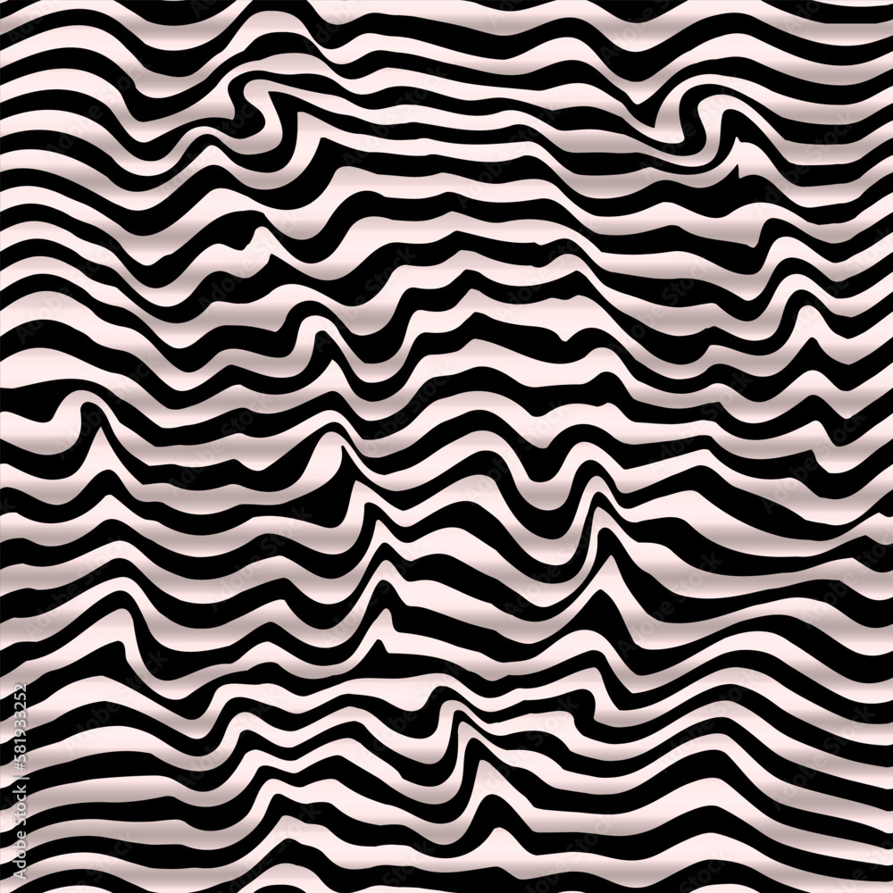 Black and white wavy lines. Seamless pattern Black and white wavy lines. Seamless pattern