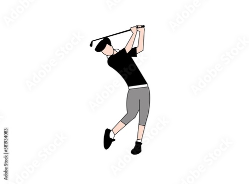 person playing golf